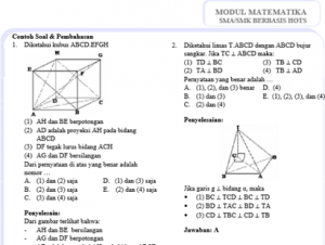 DESAIN BAHAN AJAR MATEMATIKA SMA/SMK BERBASIS HIGHER ORDER THINKING SKILLS